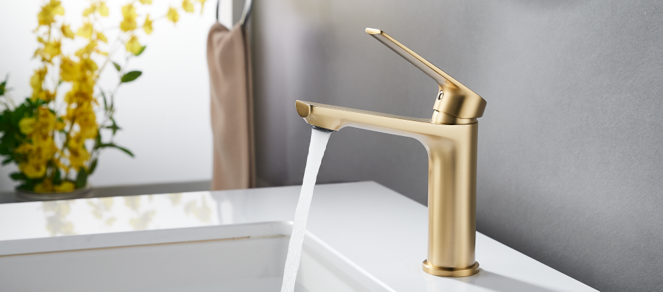 Gold faucet